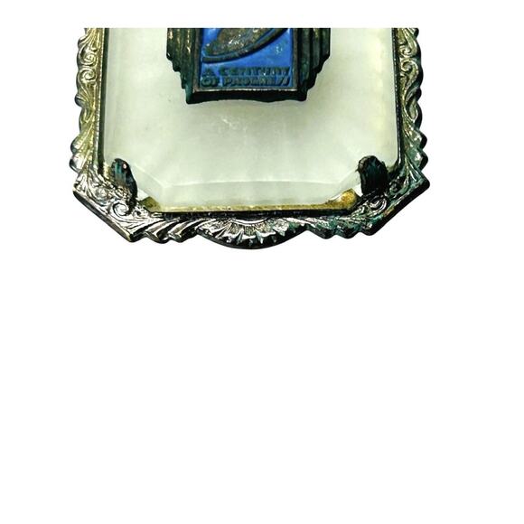 Vintage Camphor Glass Pendant 1934 Chicago Worlds Fair Century of Progress READ - Picture 10 of 13